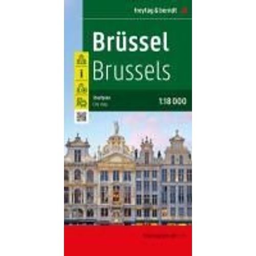 Bruxelles / Brssel, Stadtplan 1:18.000, Freytag & Berndt    Format Carte Plan 