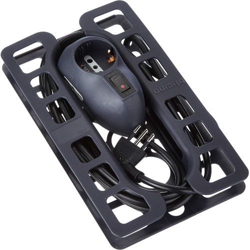 Bticino 3632gb Rallonge Avec Interrupteur De Scurit Automatique Brilliant,1 Prise,10 A,2 Prises,Les Deux Pour 10/16 A,Prise P 30/Ple-Gris.[Y1044]