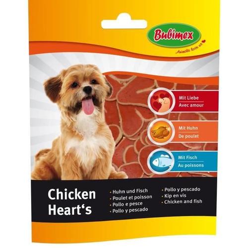 Bubimex Friandise Molle En Forme De Coeur Au Poulet Et Poisson - 100g