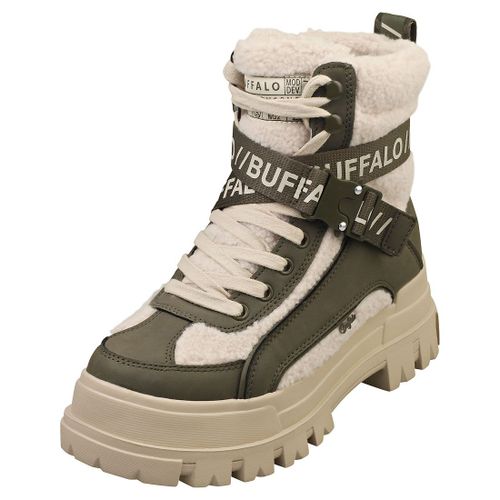 Bottines Buffalo Aspha Com1 Warm Vegan - Femmes - Crme Kaki - 41