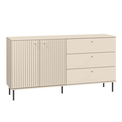 Buffet 2 Portes 3 Tiroirs Mlamin Beige