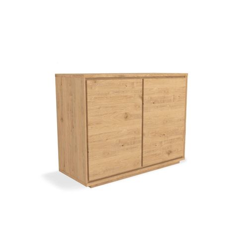 Buffet 2 Portes Effet Bois Clair