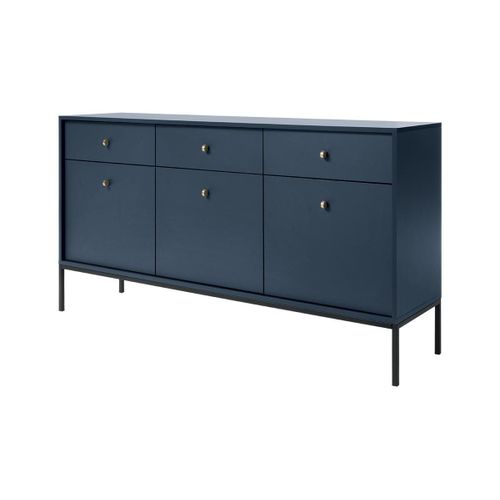 Buffet - 3 Tiroirs Et 3 Portes - Bleu - Bogdan