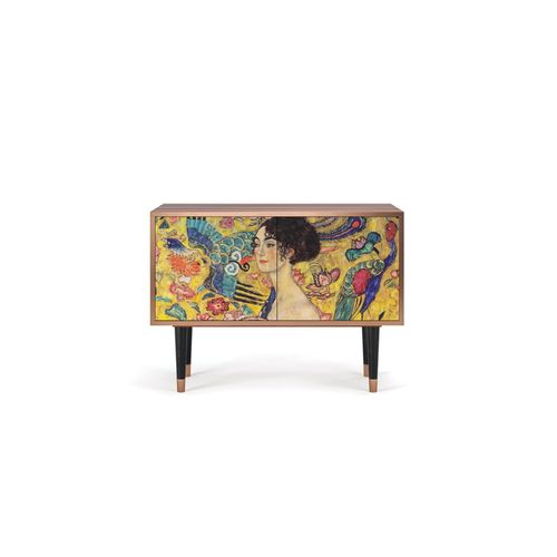 Buffet Bas Jaune 2 Portes L 94 Cm