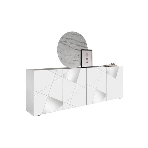 Buffet Cantiano - 4 Portes - Blanc Laqu