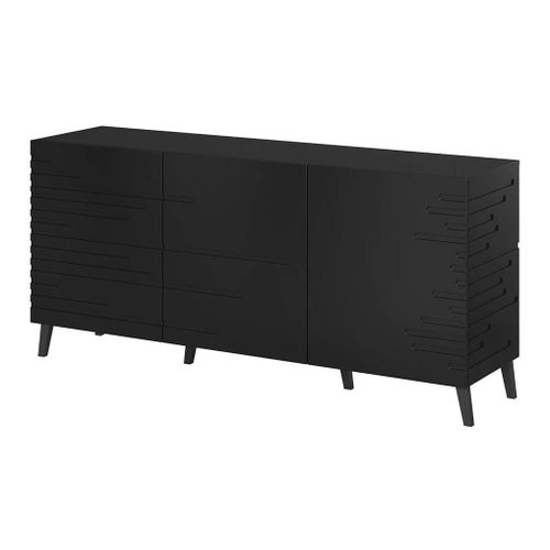 Buffet Charlotte 140, Le Nombre De Portes: 3, tagres, 72x155x40cm