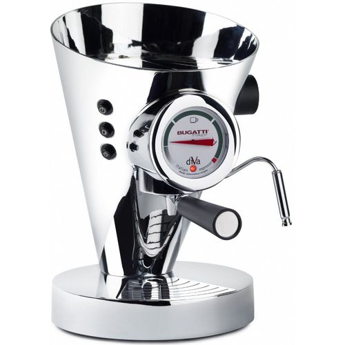 Bugatti, Diva Evolution, Machine  Caf Expresso Et Cappuccino, Pour Caf Moulu Et Dosettes, Fonction Vapeur Non-Stop, 15 Bar, 950 W, Capacit 0,8 Litre, Design lgant, Couleur Authentique