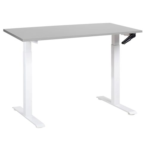 Table  Hauteur Ajustable Manuel Gris Clair Destines