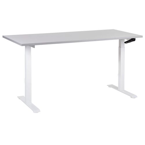 Table  Hauteur Ajustable Manuel Gris Clair Destines