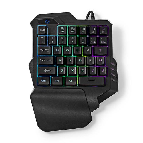 Bureau de jeu filaire | Port USB Type-A | Cls  membrane | RVB | Dune seule main | Universel | Alimentation USB |