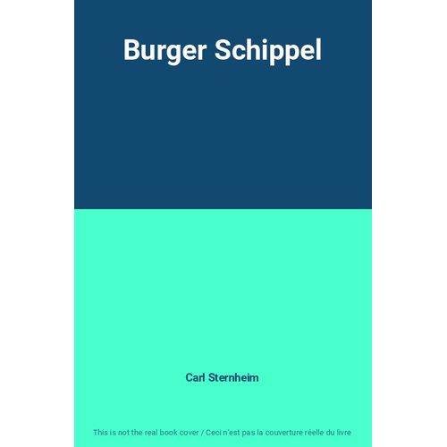 Brger Schippel   de carl sternheim 