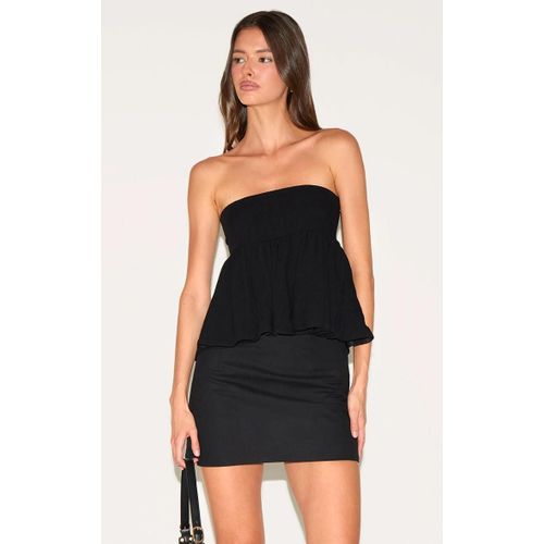 Bustier En Effet Lin Noir, Noir