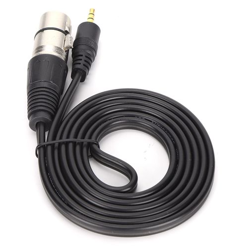 CâBle De Microphone 3,5 Mm MâLe Vers Xlr Femelle En Pvc Pour Appareil Photo NuméRique Et Pc Noir 1,5 M/4,9 Pieds