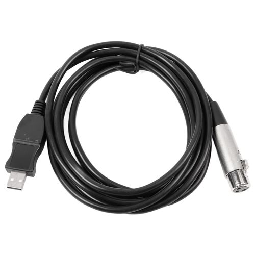 CâBle De Microphone Usb Vers Xlr, Sortie De Signal Stable Professionnelle, CâBle De Convertisseur De Micro Usb Vers Xlr Enregistrable Pour Pc 9,8 Pieds 3m/9,8 Pieds