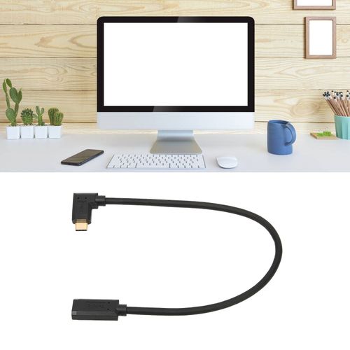 Câble USB Type C 30 cm Transmission rapide USB3.1 Type C mâle à femelle câble d'extension de données