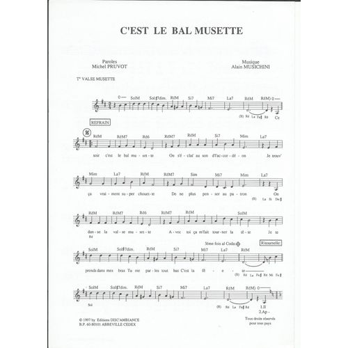C'est Le Bal Musette (Valse Musette) + Mon Inconnue (Valse)