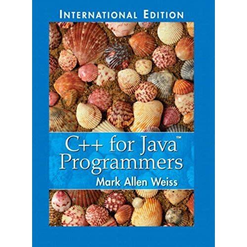 C++ For Java Programmers   de Mark Allen Weiss  Format Broch 