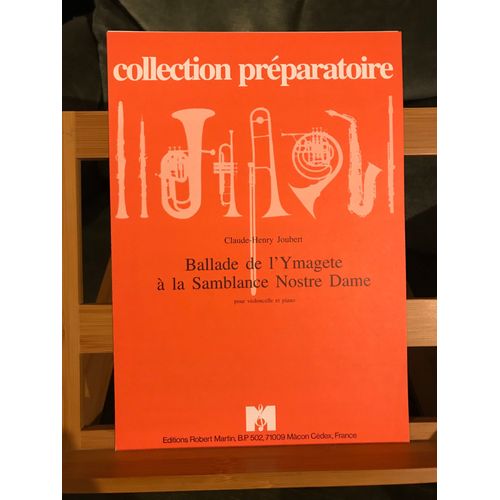 C.H. Joubert Ballade De L'ymagete Partition Violoncelle Piano d. Robert Martin