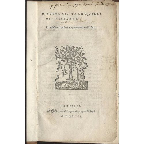 C. Suetonii Tranquilli Xii Caesares (1543) - Sutone - Vie Des Douze Csars   de Gaius Suetonius Tranquillus  Format Cuir 