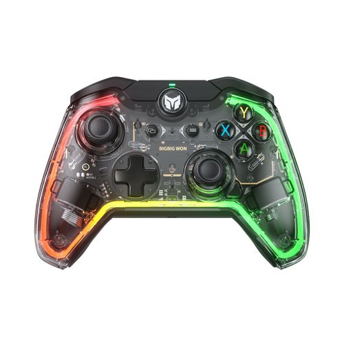 C1lite - Manette Filaire Rvb Lite Pour Pc, Switch, Ps4, Dclencheur De Cheveux, Manette De Jeu E-Sports Transparente, Prise En Charge Audio 3.5mm, Poigne Dlibre