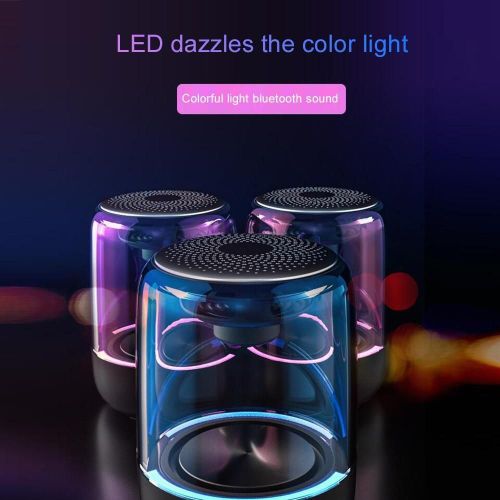 C7 Haut-parleur sans fil Bluetooth Stro TWS Subwoofer Mini Sound Box Haut-parleur portable avec support de lumire LED couleur ...