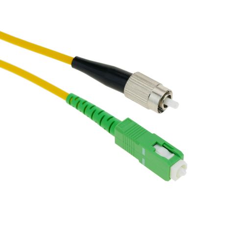 Cble  fibre optique FC/PC SC/APC simplex monomodes 9/125 de 1 m OS2