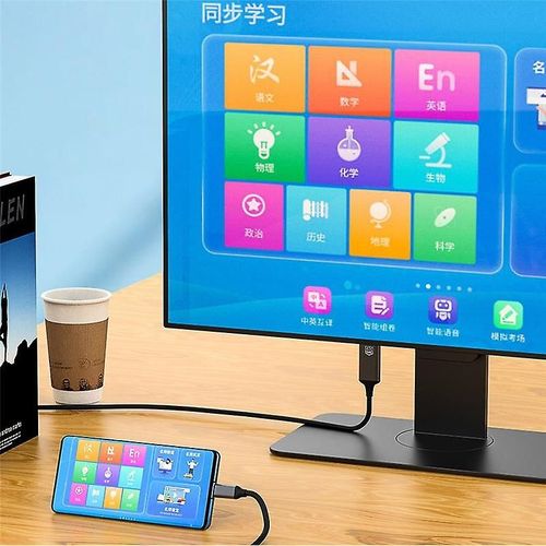 Cble adaptateur USB-C vers DP 4K@60Hz Cble vido HD mle DP de type C 1,8 m pour laffichage dun ordinateur portable, dun projecteur