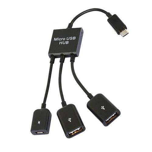 Cble adaptateur USB Micro OTG 3 en 1, pour tablette, souris, clavier Android, fil de donnes, adaptateur Micro USB type-c OTG, accessoire convertisseur