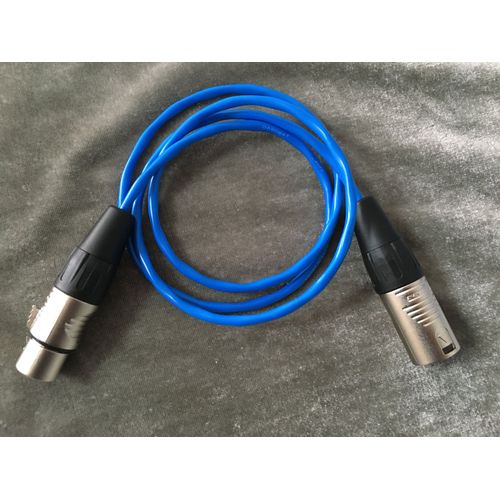 Cble Audio Numrique Hifi Canare Da202at,Qualit De Diffusion Aes/Ebu Mobile 110 Ohm Avec Prise Neutrik 3 Pole Xlr Nc3mxx Et Nc3fxx - Type 1m With Rean Plug