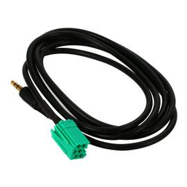 Cable auxiliaire 3.5mm prise audio autoradio MP3 RENAULT CLIO MEGANE 2 AUX cles 