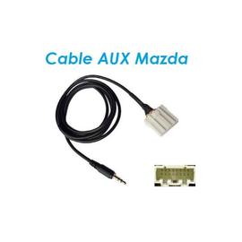 Cable auxiliaire adaptateur mp3 iphone autoradio Mazda 2 jusqu'à 2006 aux ipod 