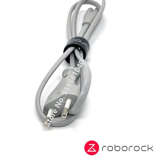 C?ble d'alimentation EU pour aspirateur Robot Roborock S50/S55/S60/S65/S5 Max/S50 Max/S60 Pure/S7/S70, accessoires originaux