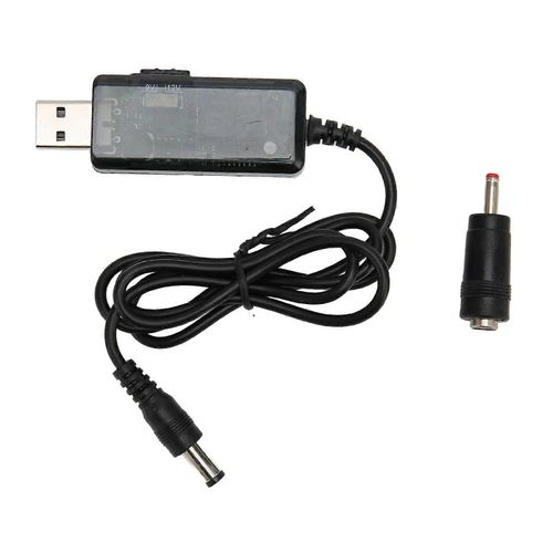 Cble D'amplification Usb 5v  9v 12v Cble D'alimentation Usb Portable Rglable Dc Avec Embout De Connecteur 3,5 X 1,35 Mm Pour Lampe De Table En ventail