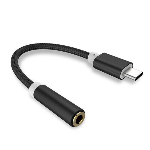 Cble d'couteurs USB 3.5 de Type C  3.5mm, adaptateur de casque pour Huawei Mate 10 P20 Xiaomi Mi 6 6X Mix 2s