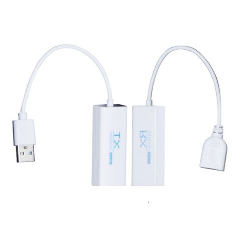 Cble d'extension USB 2.0 RJ45 Lan Ethernet pour clavier et souris,adaptateur de transmission jusqu' 200m sur cat6,1 paire