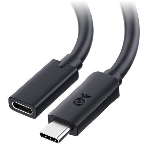 Cble d'extension USB 4 40Gbps 0,5m, Design rversible, fonctionne avec le port Thunderbolt (Cble d'extension USB C/Extension USB C), Compatible avec le cble Thunderbolt 4