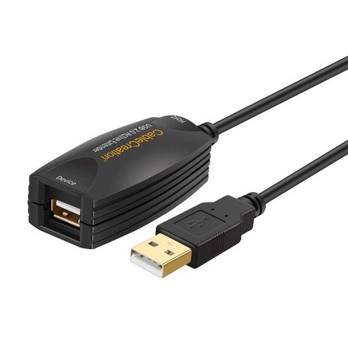 Cble d'extension USB 5 m Cble de donnes USB 3.0 fonctionne pour capteur Oculus Quest 2 VR Smart Laptop PC TV Xbox USB Extender Cord Fast Cabl, USB2.0 16FT-