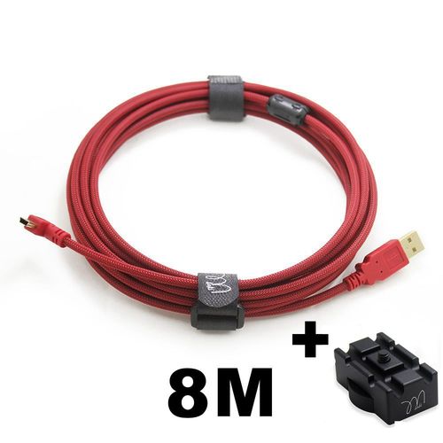 Cble De Camra Numrique Usb2.0,3m5m,Pour Canon 5d2 5d3 1dx 6d2 70d 80d 1d3 600d 700d Nikon D3s D610,Ligne De Prise De Vue Vers Ordinateur - Type Ca-103-8m-Clamp-Red