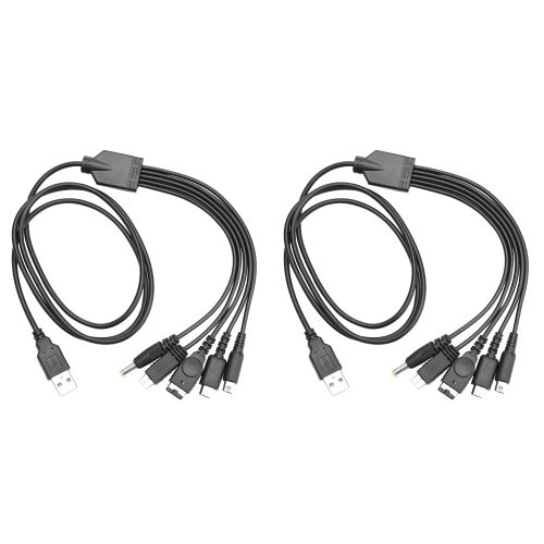 Cble De Charge Usb 5 En 1 Pour Nintendo,Compatible Avec Nintendo New 3ds Xl Nds Lite Ndsi Ll Wii U,Compatible Avec - 1 To 5 2pcs