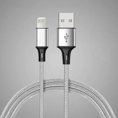 Cble De Chargeur De Donnes Usb De 0.5m,1m,2m,3m,Cordon Long Et Court Pour Tlphone Iphone 13 12 11 Pro X Xr Max 5s 6 7 8 Plus 3a - Type Argent-200cm