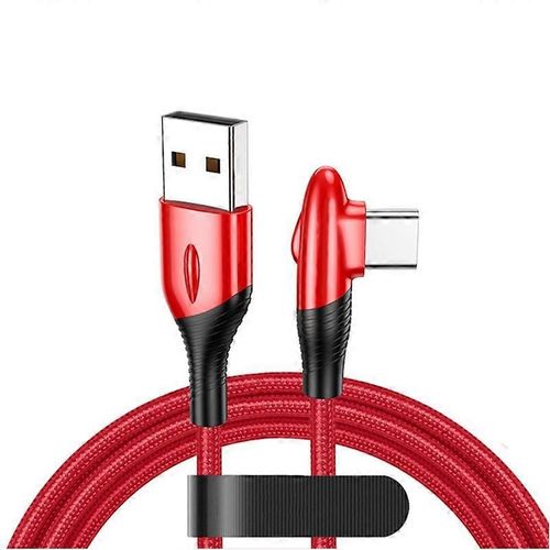 Cble de chargeur USB-C vers USB  angle de 90 degrs Type de charge rapide Cordon de synchronisation