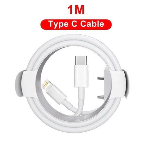 Cble De Chargeur Usb Pd 20w Pour Iphone,Charge Rapide,Ligne De Donnes,Apple,Ipad,Type C,Accessoires,Iphone 14,12,11,13,Pro,Max,Mini,Xs - Type 1m 20w Pd Cable-2pcs
