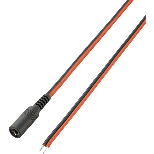 Cble De Connexion Basse Tension Voltcraft Dc-2g25-Xl 93025c181 Dc Femelle Ext 5.5 Mm Int 2.5 Mm Vers Cble, Extrmits