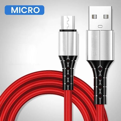Cble De Donnes De Type C  Charge Rapide,Xiaomi 11 Pro,Huawei,Micro Usb,Chargeur Rapide,Fil De Tlphone Pour Samsung,5a,0.3 M,2 M,1/1 M - Type Red Micro-1,5m
