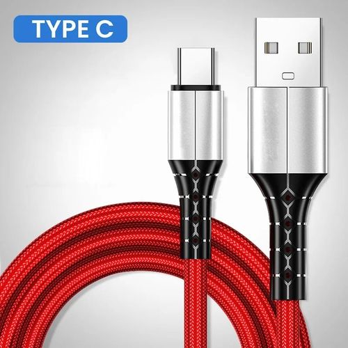 Cble De Donnes De Type C  Charge Rapide,Xiaomi 11 Pro,Huawei,Micro Usb,Chargeur Rapide,Fil De Tlphone Pour Samsung,5a,0.3 M,2 M,1/1 M - Type Red Type C-1,5m