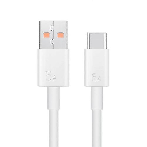 Cble de donnes dorigine Huawei CC790 USB Type-A vers USB-C / Type-C 6A, longueur du cble : 1 m