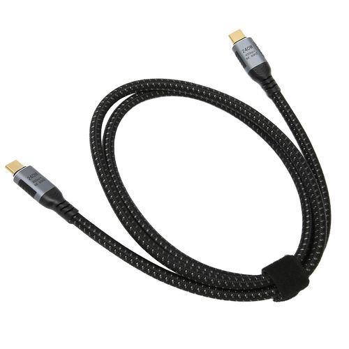 Cble de donnes USB 4.0 Gen 3 Transfert 40 Gbit/s Prise en charge de la charge 240 W cran 8K 60 Hz Cordon de type C  type C pour tablette portable 20 cm / 7,9 pouces