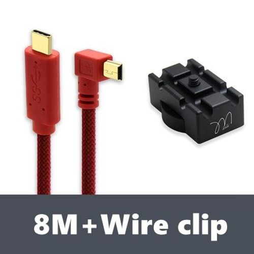 Cble de prise de vue numrique 5 broches USB type-c vers Mini USB SLR,pour Canon - Type XM-06-8M-WIRECLIP