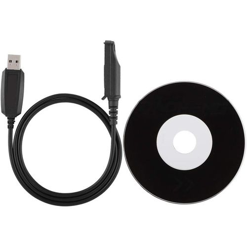 Cble de Programmation, 1 mtre USB Programming Cable de Remplacement de Talkie Walkie,avec Pilote CD Logiciel pour Radio UV-9R BF-R760 BF-9700 BF-A58 GT-3WP RT6.