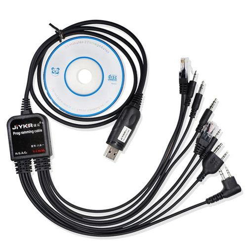 Cble de Programmation USB 8 en 1 pour AXU4100 Icom Talkie Walkie Radio Autoradio CD Logiciel